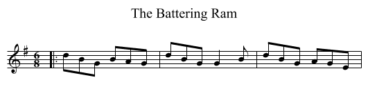 Battering Ram, The  - staff notation