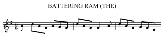 BATTERING RAM (THE) - staff notation
