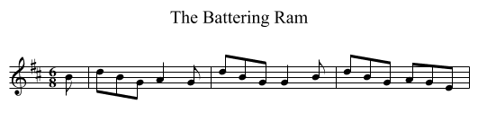 Battering Ram, The - staff notation
