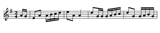 Battle of Aughrim - staff notation