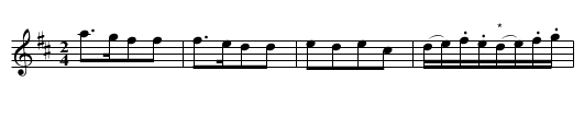 Battle of Plague (sic) - staff notation