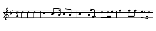 Battle of the Roe, The - staff notation