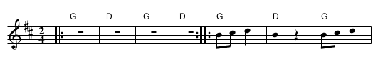 Batut - staff notation