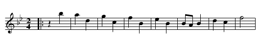 Batuta - staff notation