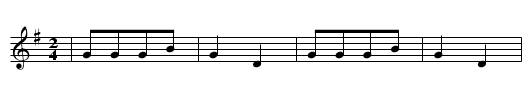 BAUER BAUE KESSEL - staff notation