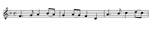 Bauernkrieg - staff notation