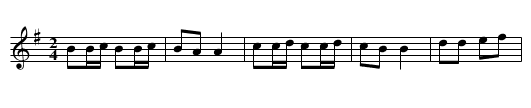 Bauernschottisch - staff notation