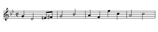 Baulk. THO2.180, The - staff notation