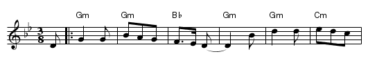 Baxaben cuatro Ayeranos (Arrg.) - staff notation