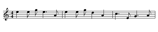 Baxian qinghe - staff notation