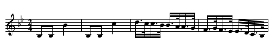 Bayadere Sett Figure 2 - staff notation
