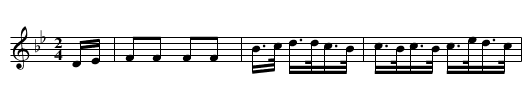 Bayadere Sett Figure 4 - staff notation