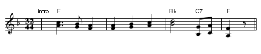 Bayrischer Bauer [F] - staff notation