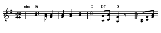 Bayrischer Bauer [G] - staff notation