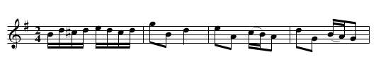 Bayrischer - staff notation