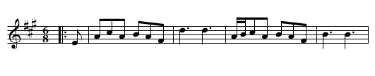 Be Easy you Rogue! - staff notation