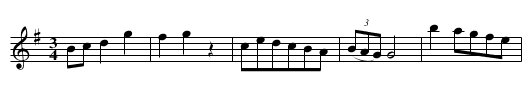 Beadle's? Minuet. SenH.075 - staff notation