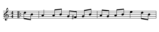Beamish's Goat - staff notation