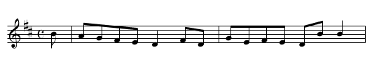 Bean a'ti ar Lar - staff notation