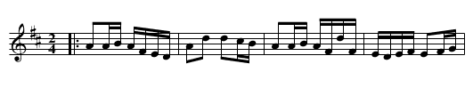 Bean Flower - staff notation