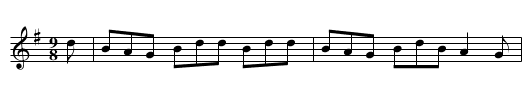 Bean Pháidín - staff notation