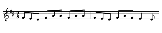Bean Ph&aacute;id&iacute;n - staff notation