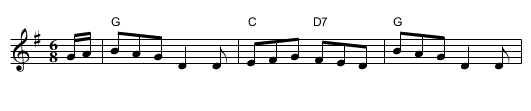 Bean Setting (North Skelton) - staff notation