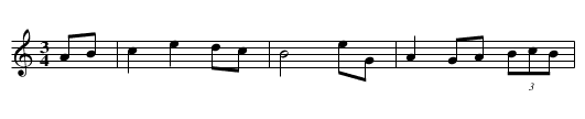 Beannacht agus Ceud Leis - staff notation