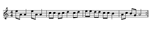 Bear Dance - staff notation