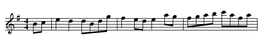 Beatrice Hills 3 Handed Reel - staff notation