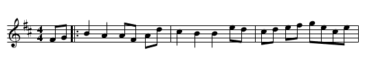 Beatrice Hill's 4-hand Reel - staff notation