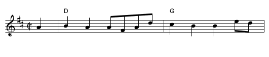 Beatrice Hill's Reel - staff notation