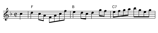 Beatrice Hill's Reel - staff notation
