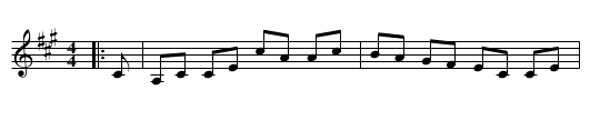 Beaufort Castle - staff notation