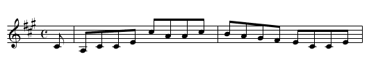 BEAUFORT CASTLE - staff notation