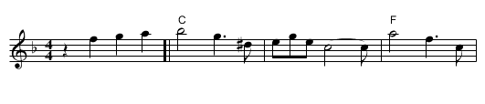 Beaumont Rag - staff notation
