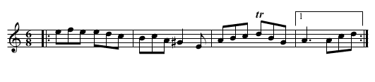 Beauties of the Ballroom - staff notation