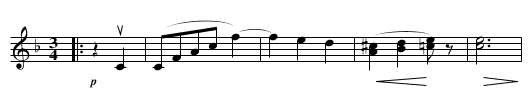 BEAUTIFUL DANUBE -- Waltz 4 - staff notation