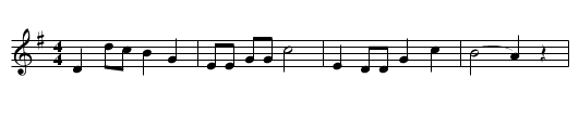 Beautiful Rose - staff notation