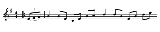 Beautiful Swanee River - staff notation