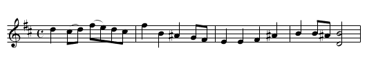 Beauty, charming, fair and young - staff notation