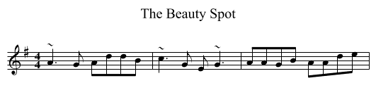 Beauty Spot, The  - staff notation