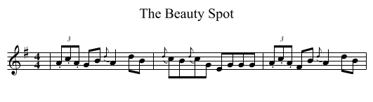 Beauty Spot, The  - staff notation