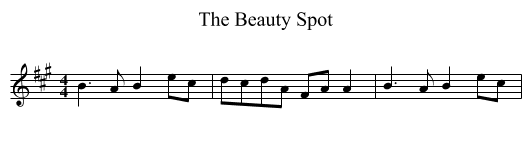 Beauty Spot, The  - staff notation