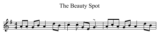 Beauty Spot, The  - staff notation