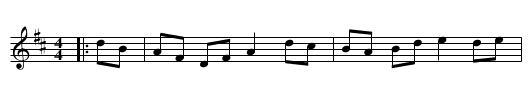 Beaux of Oak Hill Hornpipe - staff notation