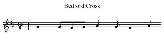 Bedford Cross - staff notation