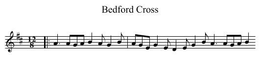 Bedford Cross - staff notation