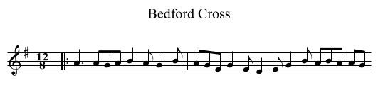 Bedford Cross - staff notation
