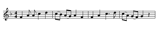 Bedlam City - staff notation